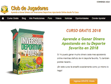 Tablet Screenshot of clubdejugadores.com